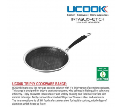 Ucook Non stick Tri Ply Fry Pan- 240 mm - Induction compatible