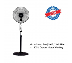 Unirize Stand Fan | Swift 2100 RPM | 2 Years Warranty