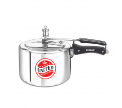 United Regular Aluminum Inner lid Pressure Cooker| 3 L (Wide Body) | Non Induction| | 5 years warranty