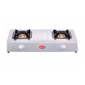Baltra BGS 136 Gas Stove Smile 2 Burner SS Body Baltra SS Gas Stove | Auto Ignition Gas Stove | Perfect Gas Stove for Home | 2 Burner Cooktop | Smile BGS 136