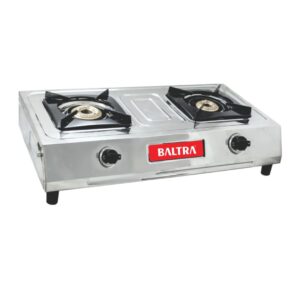 Baltra Dream 2 Burner Gas Stove BGS 160 Baltra Gas Stove | Ergonomically Designed Knobs offer Easy Control and Smooth Ignition | Best for Small Family | Dream BGS 160