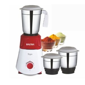 Baltra Stylo 3 Mixer Grinder 3 Jars 500 Watt BMG 134 Baltra Mixer Grinder | Best for Home Use Mixer Grinder1 Year Warranty | Stylo3 BMG 134