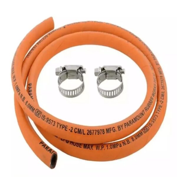 Baltra Gas Stove Rubber Hose Pipe | LPG Gas Rubber Hose Pipe | 2-Metre Gas Stove Rubber Hose Pipe | Hose Pipe BHR 102