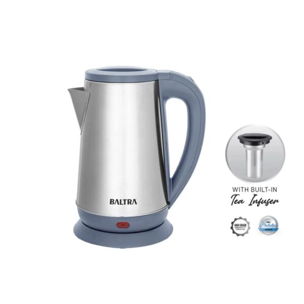 Baltra Elara Kettle | Elara Tea Filter Kettle | Integrated Tea Basket for Loose-Leaf Brewing | Removable Stainless Steel Filter | Elara BC 182 | 1.8 L
