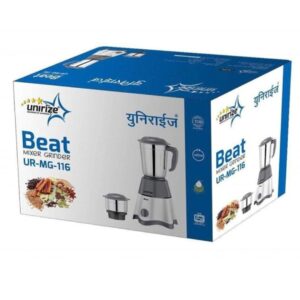 unirize mixer grinder Unirize Beat Mixer Grinder | 2 Jar Mixer Grinder | 400Watt Mixer Grinder | UR-MG-116